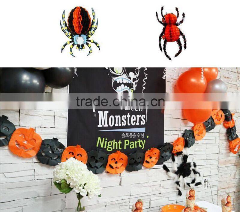 Halloween Party Supplies Paper Decorations Halloween Purple Vampire Bats Foil String Decorations