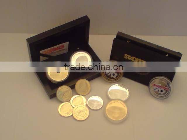 gold coin with gift box , metal coin,souvenior coin,