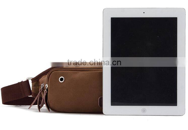 Canvas passport waist bag fanny pack