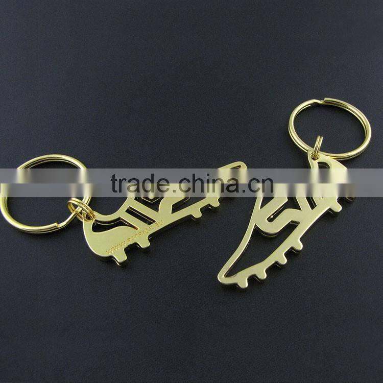 promotional customized metal shoe shaped keychain