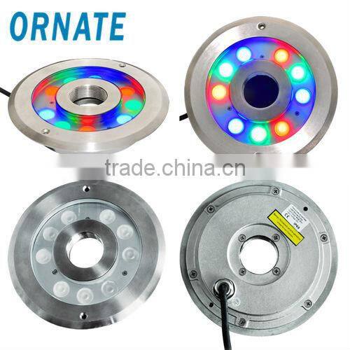 Tempered Glass IP68 All Stainless Steel Thicker LED Underwater Lamp