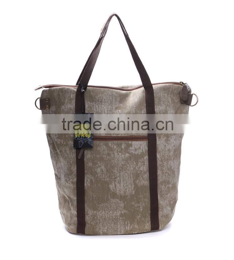Fashionable men canvas shoulder bag