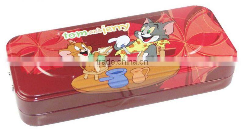 Ladder-type Three-layer cartoon students pencil case