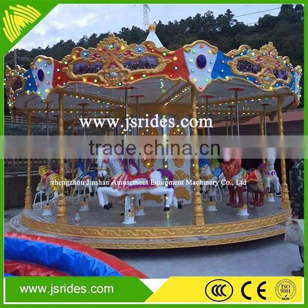 Hot sale amusement park kids ride carousel horses