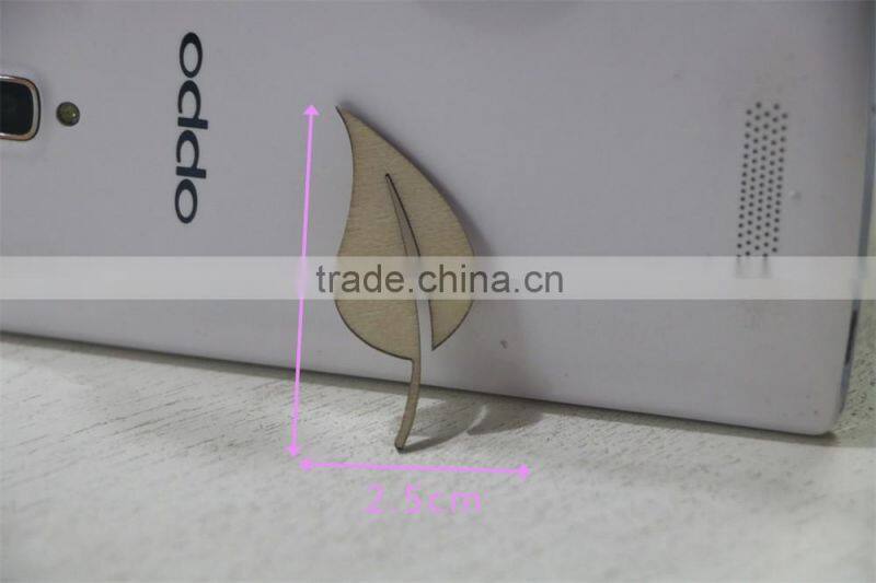 table decoration Gold leaf christmas wood yard decorations