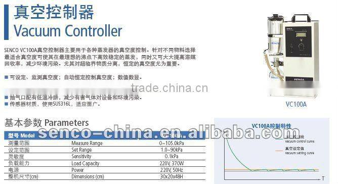 Vacuum Controller VC100B, auto measure/hold desired vacuum rate for target system