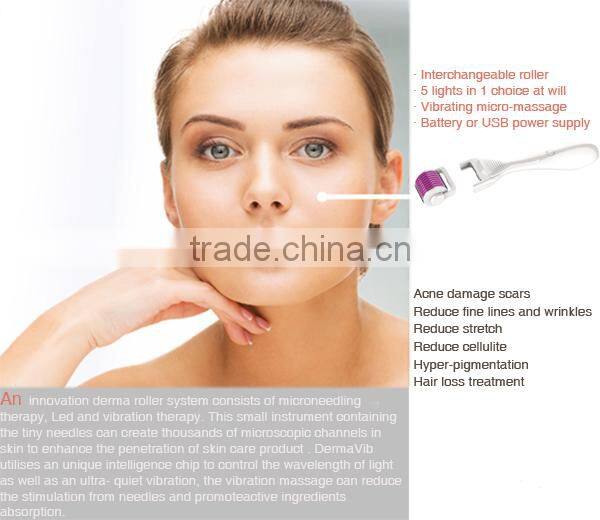 Derma Rolling System 540 micro needle roller scar removal pen skin therapy with CE