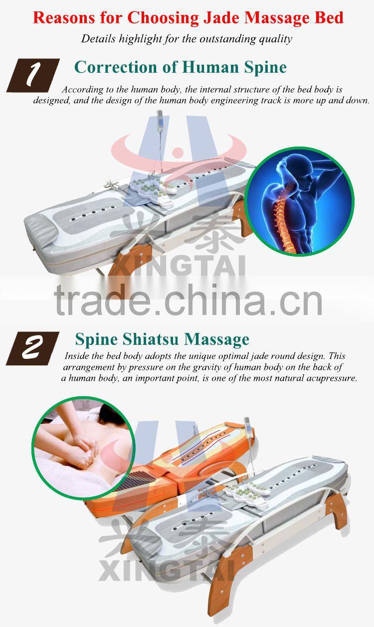 XT-168-1C Electric Infrared Thai Roller Jade Stone Massage Bed