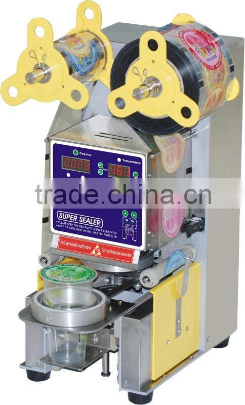Automatic bubble tea sealing machine,Commercial Electric Sealing Machine Cup Sealer