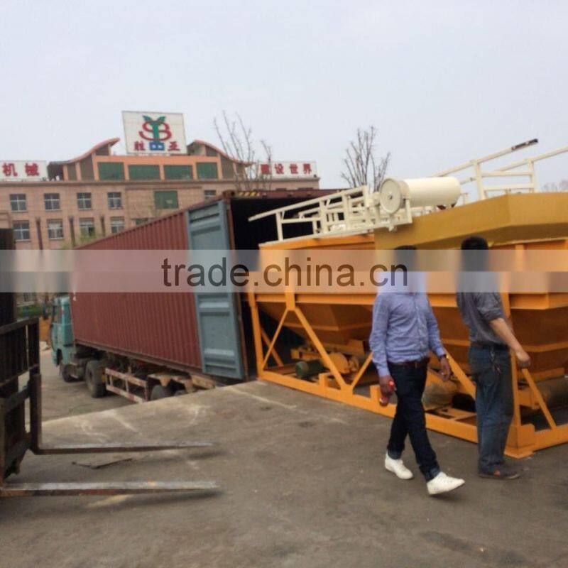 PLD800 concrete/cement two hoppers batching plant for block machine in africa