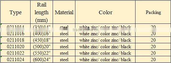 Seven-fonts TV Steel Ball Bearing Drawer Slide Rail
