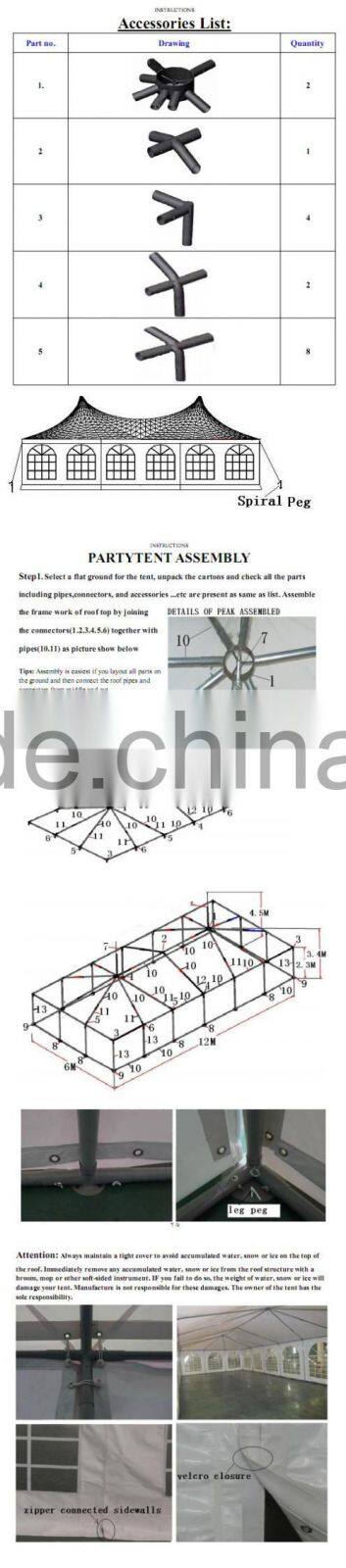 High quality big outdoor party tent for USA