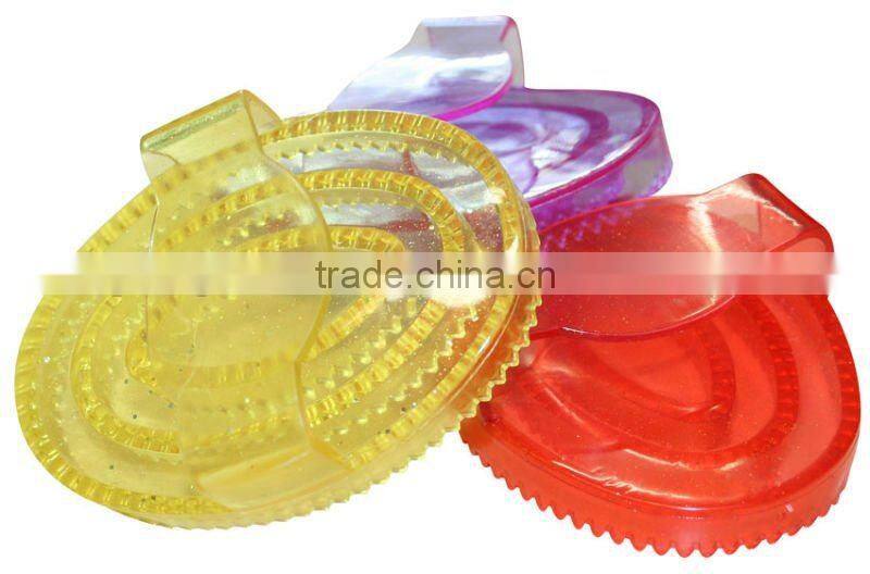 lovely rubber horse massage curry combs