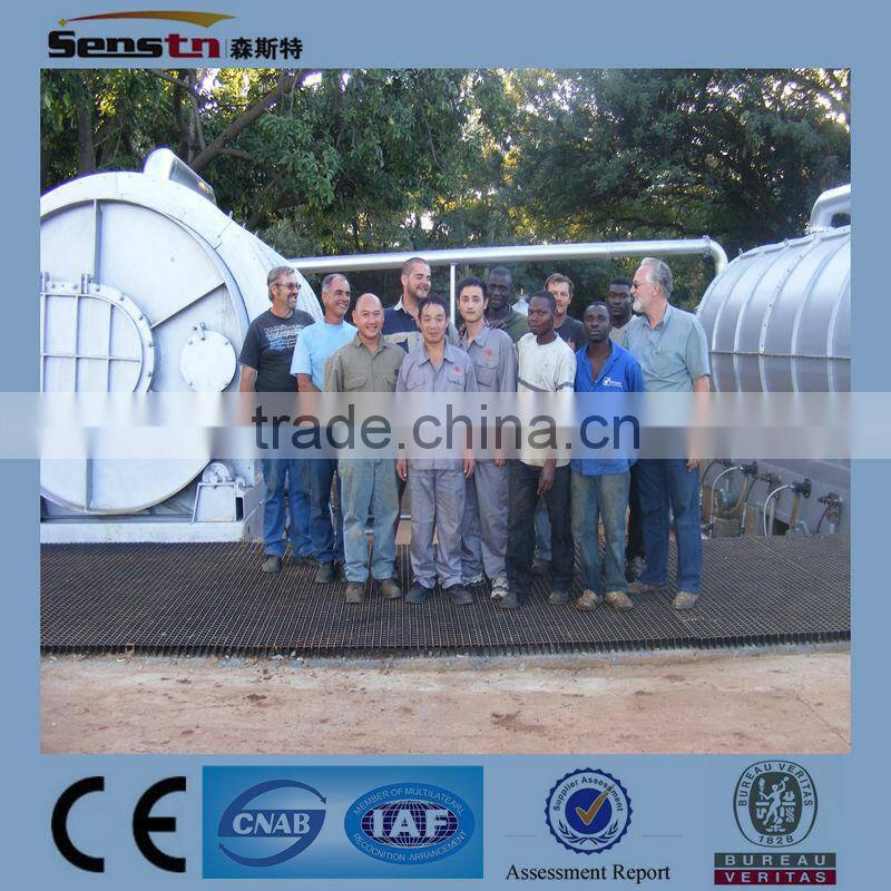 Best-selling waste-tire pyrolysis plant (atmospheric distillation) with BV SGS CE authorization
