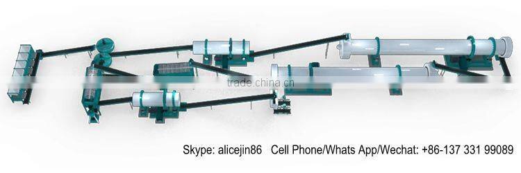 Fanway factory sell 3 tons per hour organic fertilizer production line