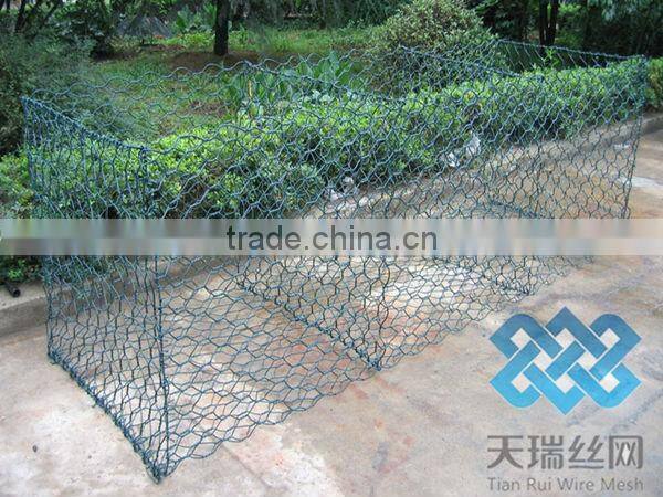 2mX1mX1m galvanized gabion box/pvc coated gabion basket