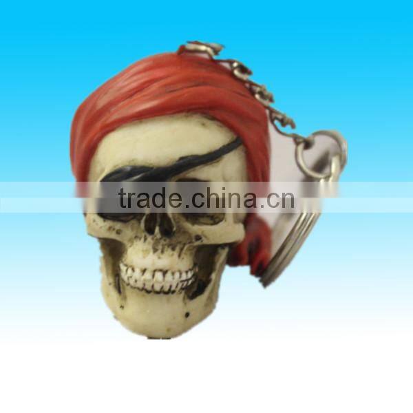 customized decorative skull head valentine key chain