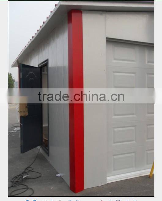 three doors sandwich panel prefab garage