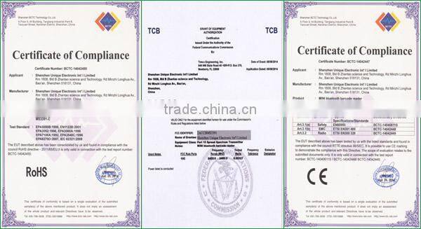 Manufacturer Certificated Handheld 1D Bluetooth MainFrame Bar Code Readers, RF Terminals, CCD bar code readers