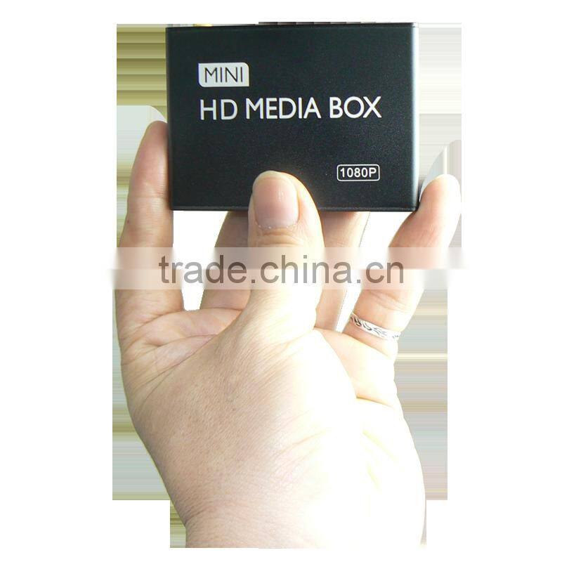 Hot selling 1080P HDMI SD/USB full HD Mini Media Player MKV/RM/RMVB(blue)EU/US optional