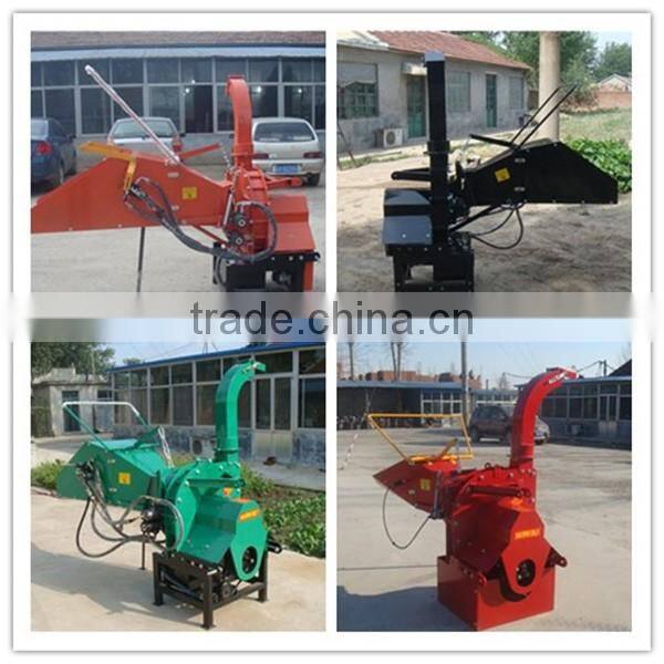 CE approved tractor PTO driven wood chipper with hydraulic feeding