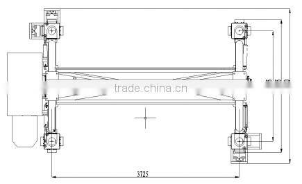 mobile container crane with diesel engine power