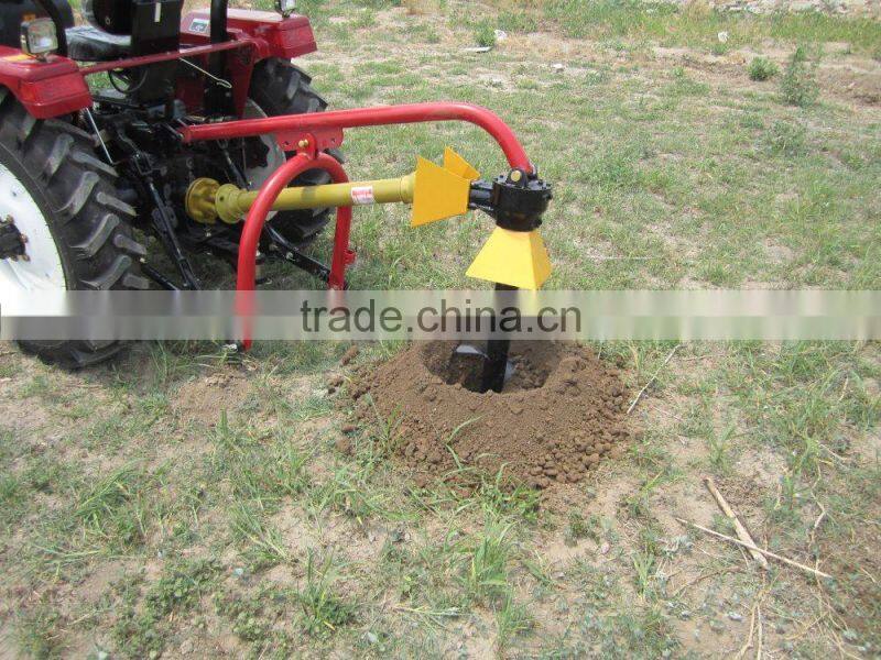 Tractor 3 point hitch Post hole digger with different size augers