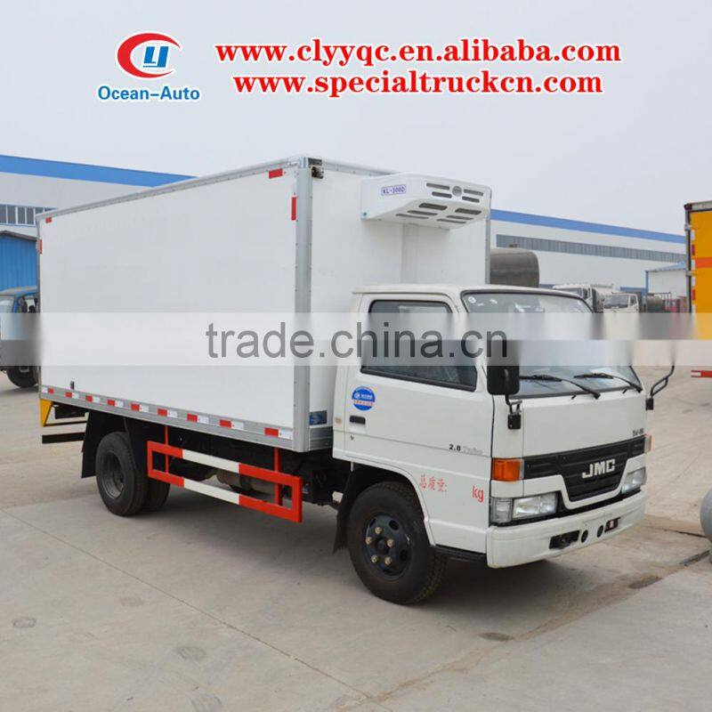 JMC 4X2 3 ton mini refrigerator food van truck for sale
