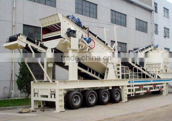 PP series Impact mobile crushing plant with CE in China