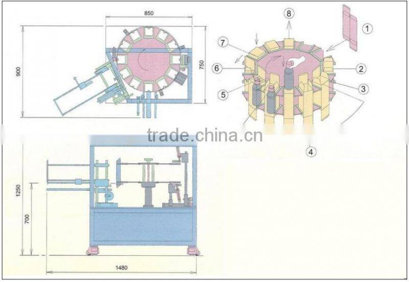 Manual Cosmetic Medicine Carton Machine, Carton Packaging Machine
