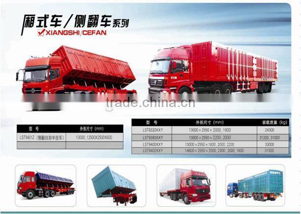 On sale!Enclosed box semi trailer van carrier truck trailer for bulk cargo
