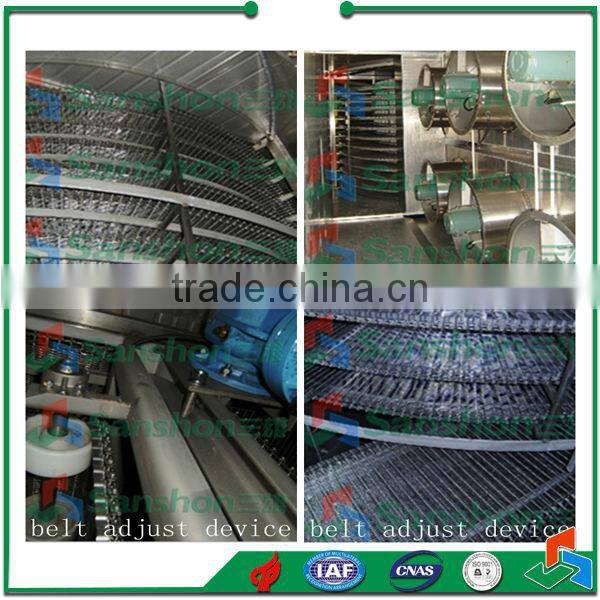 China Spiral IQF freezer For Fruit Vegetable Processing