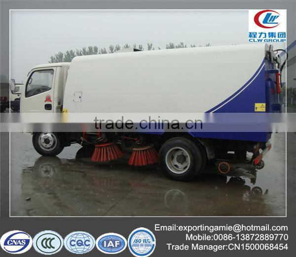 small diesel street sweeper truck with roller brush