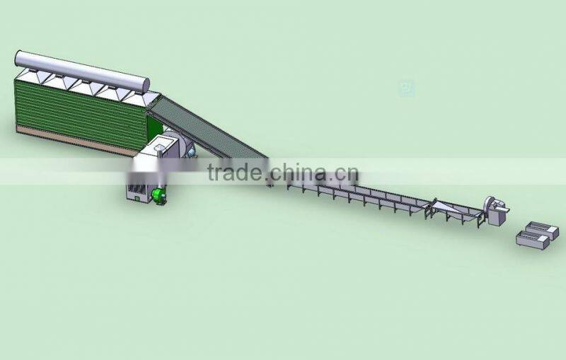 Continuous Hot Air Spinach Drying Machine Belt Dryer
