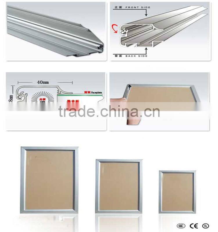 Anodized wire drawing poster advertisement aluminum profile