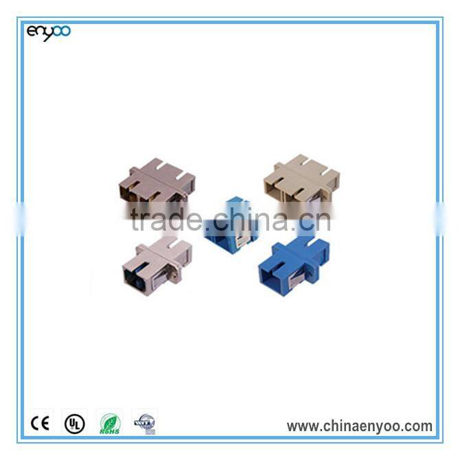 fiber couplers,SC/SC duplex ceramic sleeve,low profile,flange