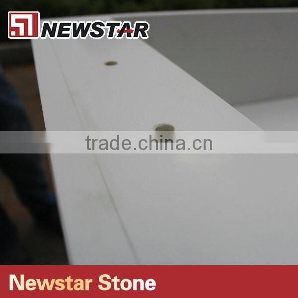 Newstar Artificial White Quartz bathroom Quartz Counter Tops