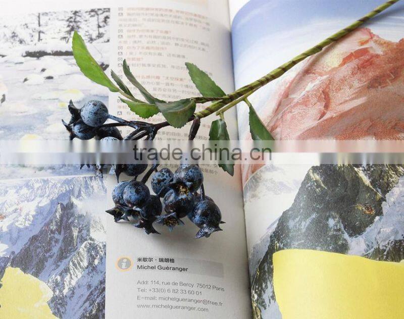 Christmas table decor plastic pomegranate decorative artificial flower making