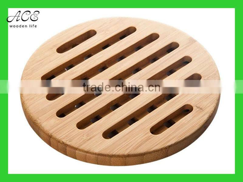 Bamboo trivet Bamboo hot pad Bamboo heat pad
