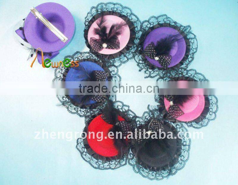 Hot Fashion Hair Accessories Hair Clip Girl's Royal Hair Hat Mix Colour