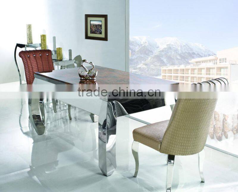 TH310 cheap marble home furniture dining set