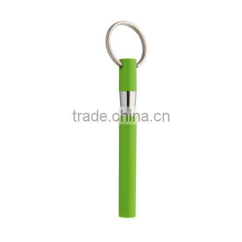 Colorful promotional mini pen plastic ball pen with metal ring