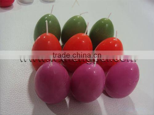 Easter colorful egg shaped candle