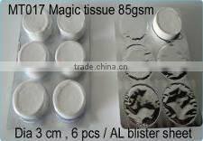 Hot Sales Fancy Modern Style Compressed Non-Woven Tissue 100% Rayon, 50 gsm