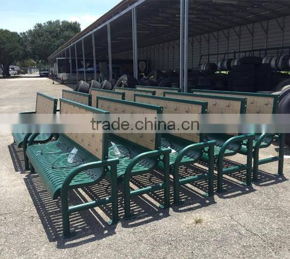 steel advertisement bench