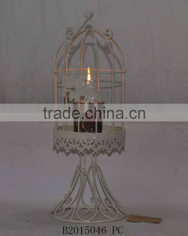 White round wire led candle lamp