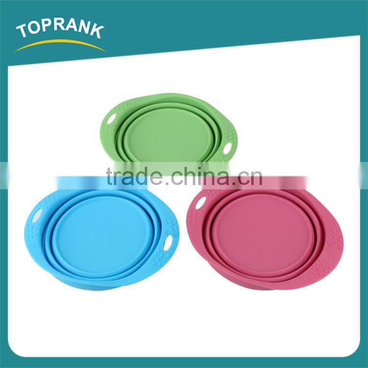 Wholesale Silicone Feed Dog Water Bowl Dog,Pet Travel Dog Food Bowl,Colored Bowl Feeder