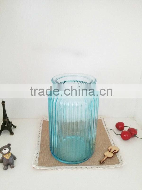 wedding decoration colored glass vase