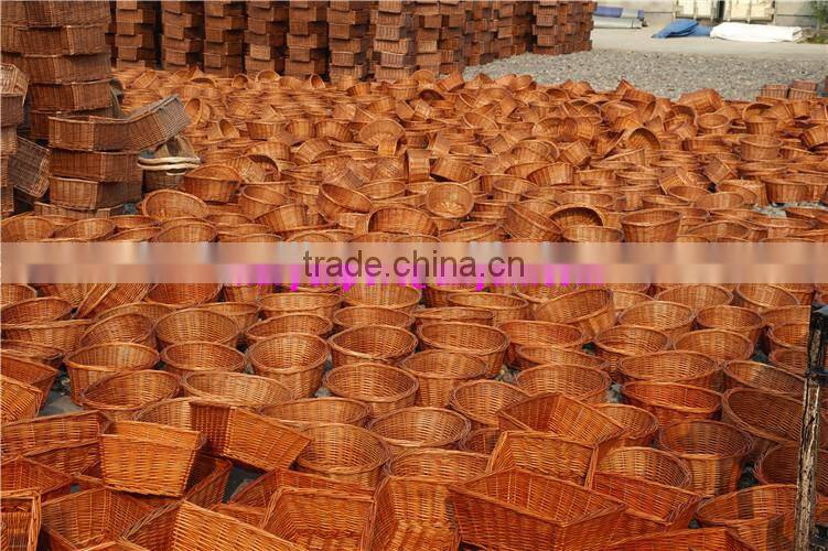 half willow material small wicker empty gift basket