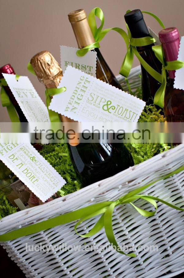 Great wicker wine hamper basket,wine bottle basket